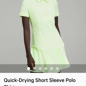 Lululemon short sleeve polo shirt